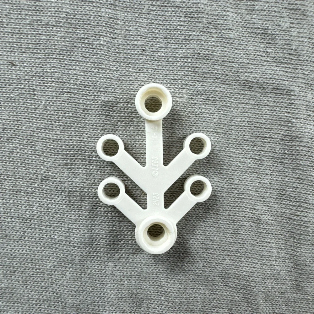 LEGO 2423 Small WHITE Tree Leaf Branch Limb Forest Castle Market Snow Lot of 10